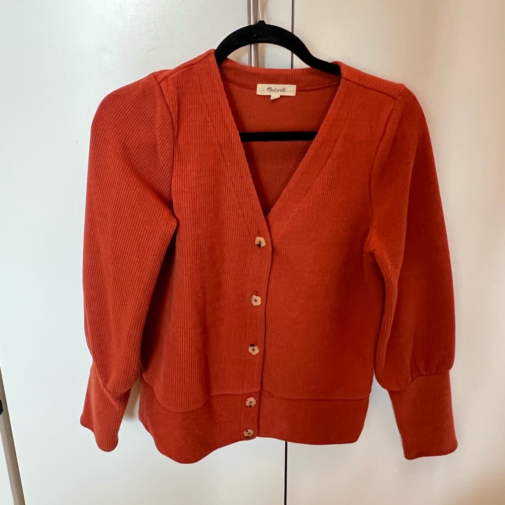 Madewell cropped cardigan sweater
